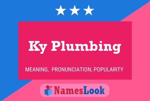 Ky Plumbing 名字海报