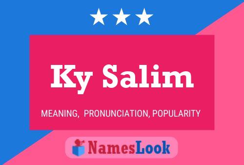 Ky Salim 名字海报