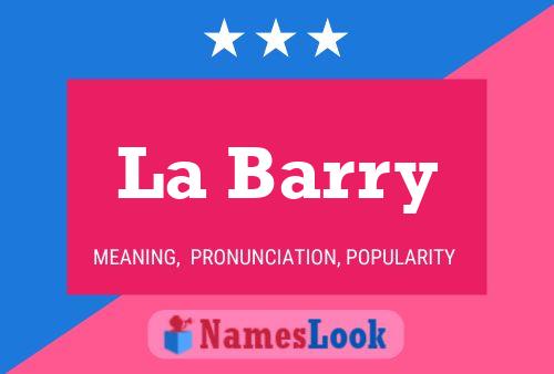 La Barry 名字海报