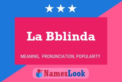 La Bblinda 名字海报