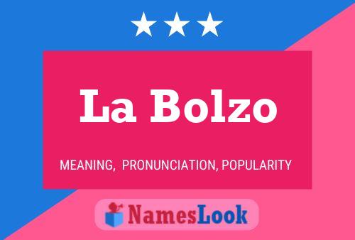 La Bolzo 名字海报