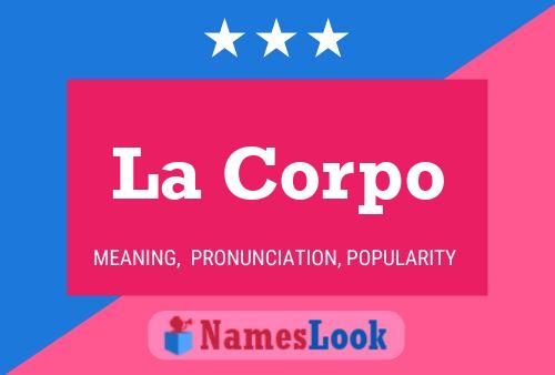 La Corpo 名字海报