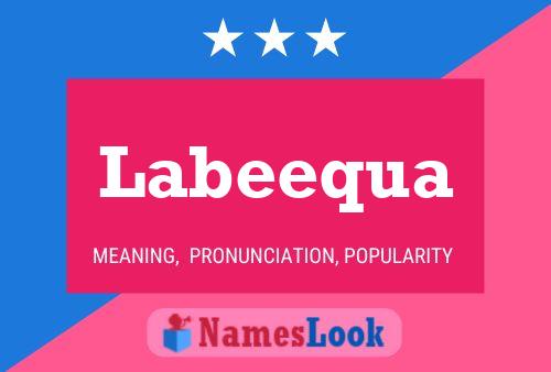 Labeequa 名字海报