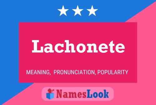 Lachonete 名字海报