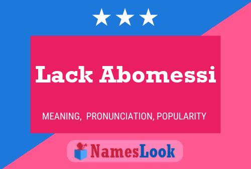 Lack Abomessi 名字海报