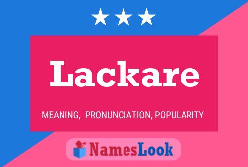 Lackare 名字海报