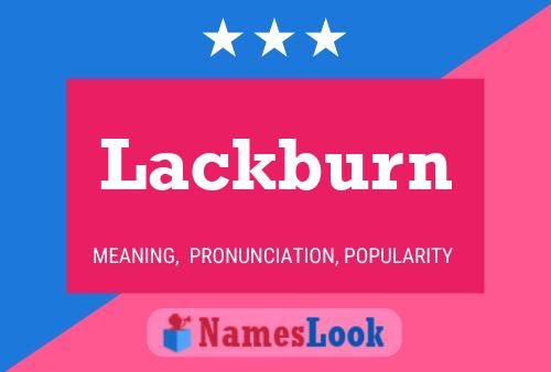 Lackburn 名字海报