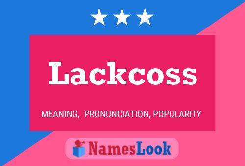 Lackcoss 名字海报