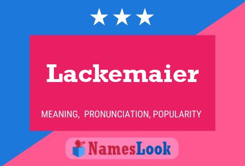 Lackemaier 名字海报