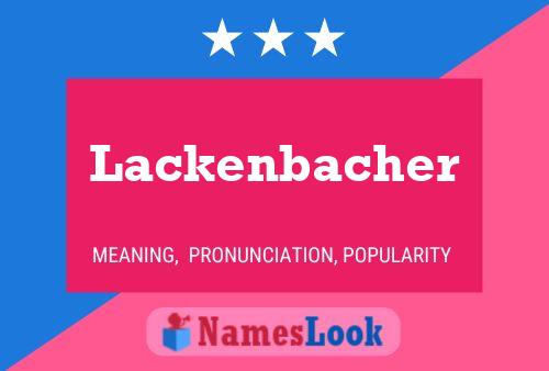 Lackenbacher 名字海报