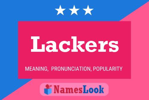 Lackers 名字海报