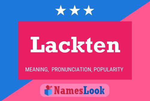 Lackten 名字海报