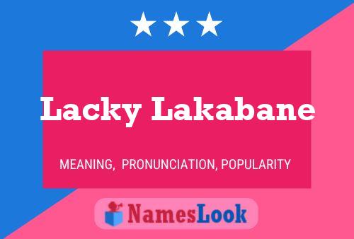 Lacky Lakabane 名字海报