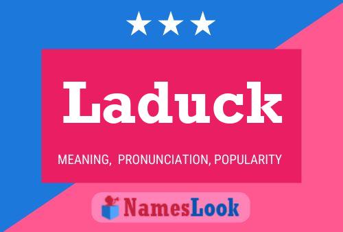 Laduck 名字海报