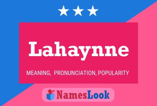 Lahaynne 名字海报