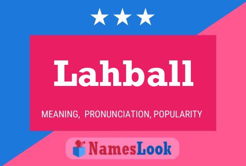 Lahball 名字海报