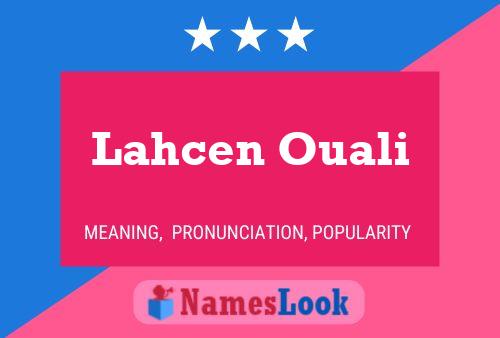 Lahcen Ouali 名字海报