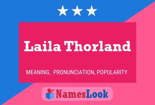 Laila Thorland 名字海报