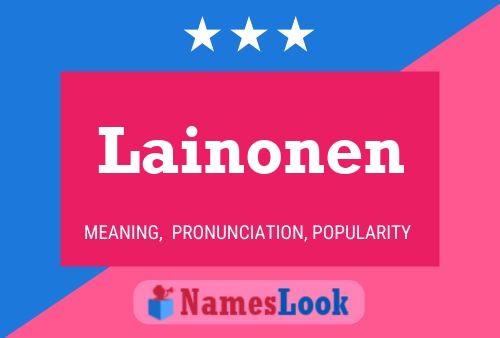 Lainonen 名字海报