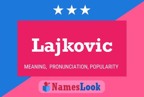 Lajkovic 名字海报