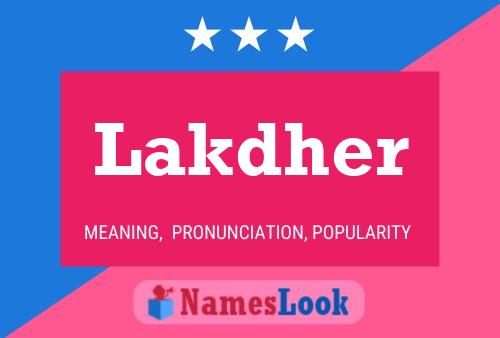 Lakdher 名字海报