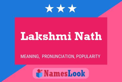 Lakshmi Nath 名字海报