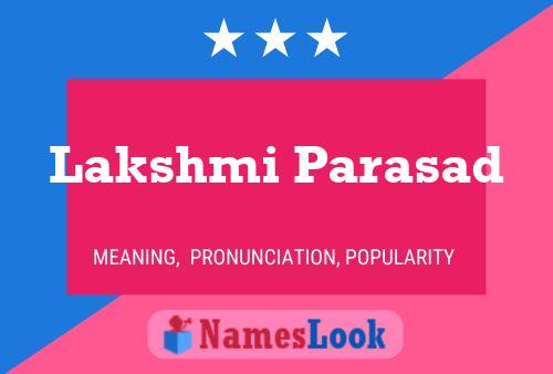 Lakshmi Parasad 名字海报