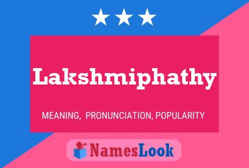 Lakshmiphathy 名字海报