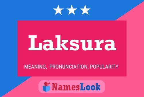 Laksura 名字海报