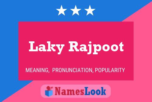 Laky Rajpoot 名字海报