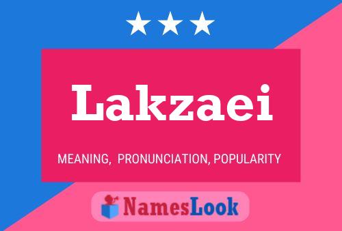 Lakzaei 名字海报