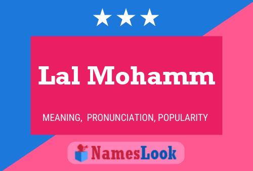 Lal Mohamm 名字海报