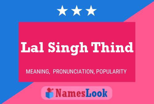 Lal Singh Thind 名字海报