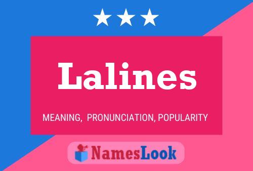 Lalines 名字海报