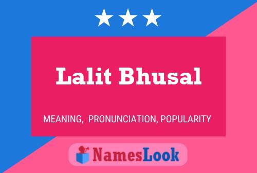 Lalit Bhusal 名字海报