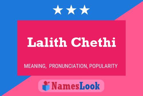 Lalith Chethi 名字海报