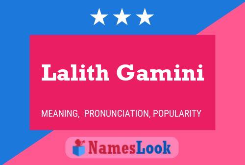 Lalith Gamini 名字海报