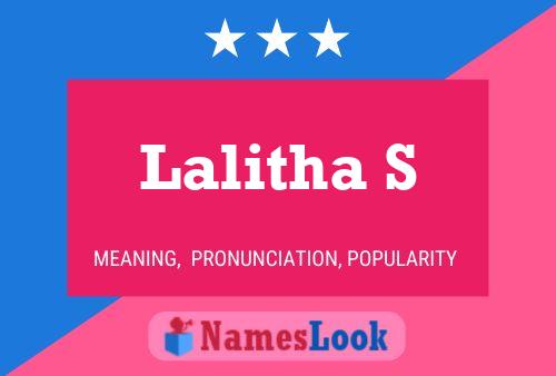 Lalitha S 名字海报