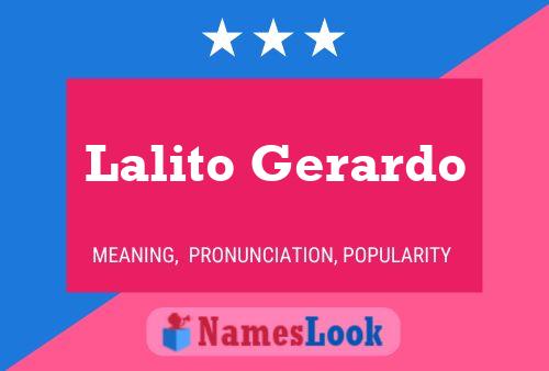 Lalito Gerardo 名字海报