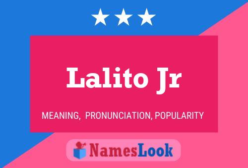 Lalito Jr 名字海报