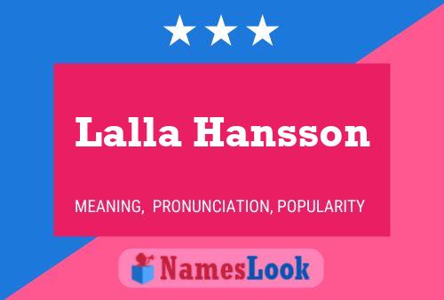 Lalla Hansson 名字海报