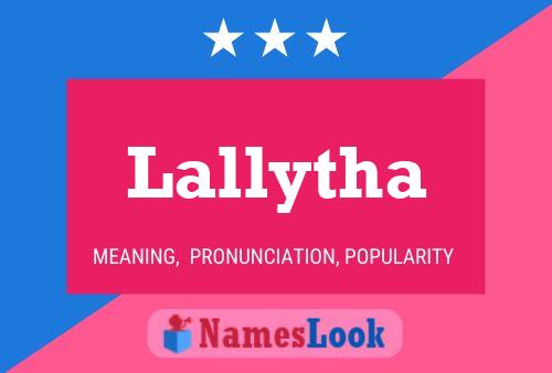 Lallytha 名字海报