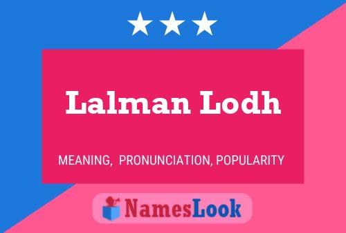 Lalman Lodh 名字海报