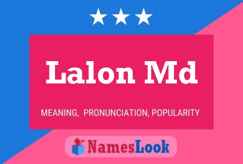 Lalon Md 名字海报