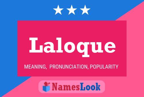 Laloque 名字海报