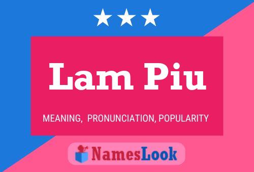 Lam Piu 名字海报