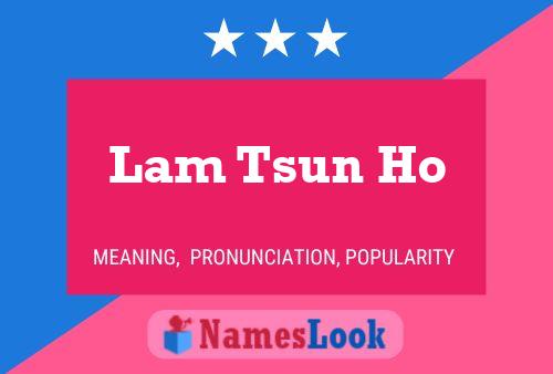 Lam Tsun Ho 名字海报