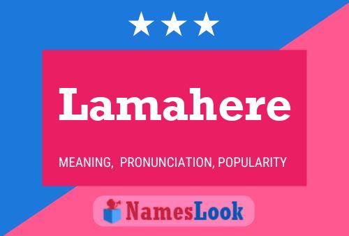 Lamahere 名字海报