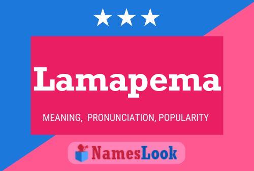 Lamapema 名字海报