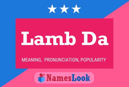 Lamb Da 名字海报